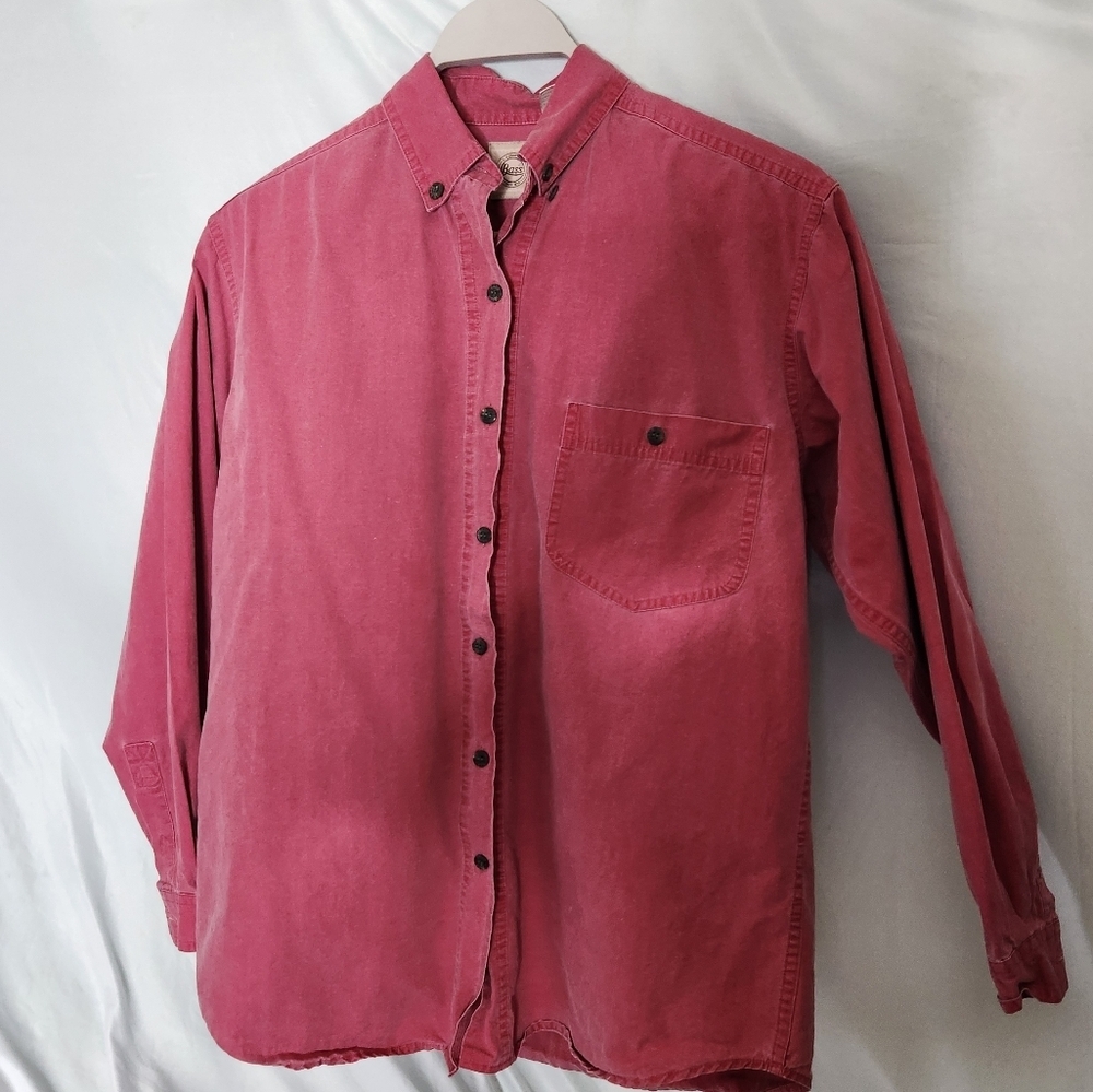 Bass Maroon Button Down Shirt